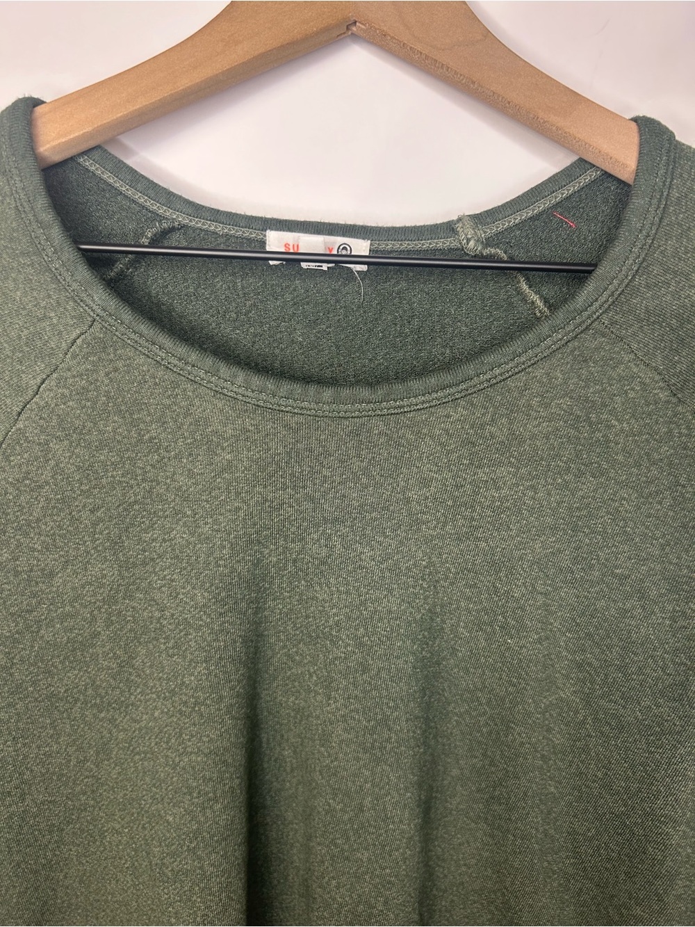 Sundry by Anthropologie Women’s Green Pullover Sweatshirt, Size 2 (Medium) - Picture 3 of 9